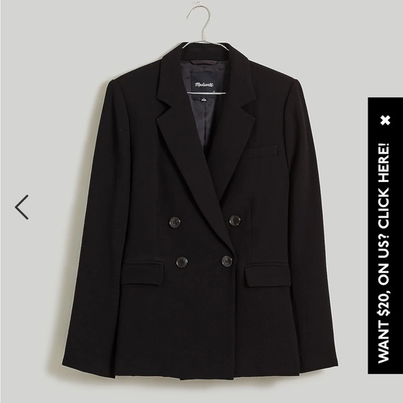 Madewell The Rosedale Blazer in Crepe - Picture 1 of 5
